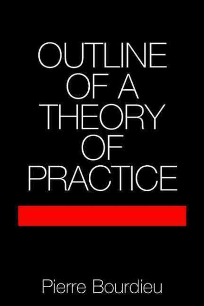 Outline of a Theory of Practice (Cambridge Studies in Social and Cultural Anthropology, Series Number 16) cover