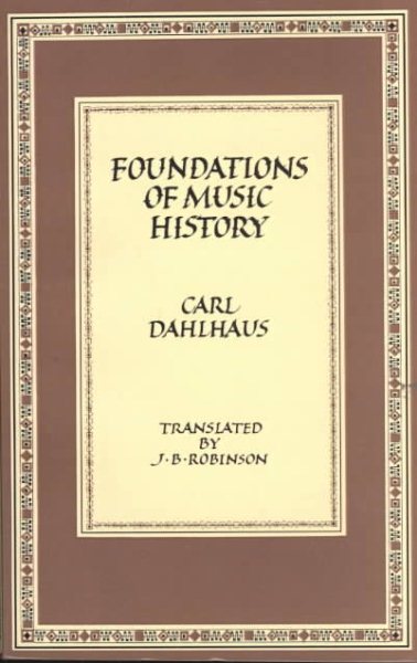 Foundations of Music History cover