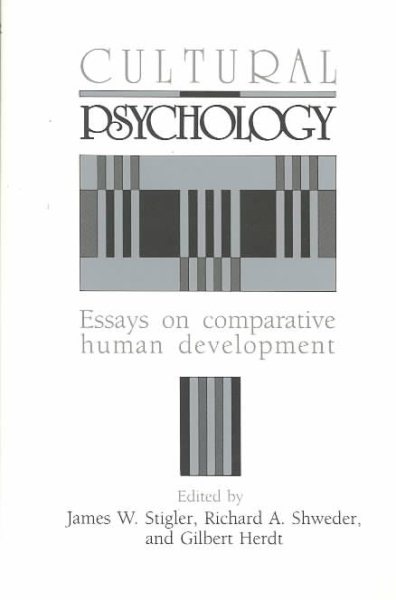 Cultural Psychology: Essays on Comparative Human Development cover