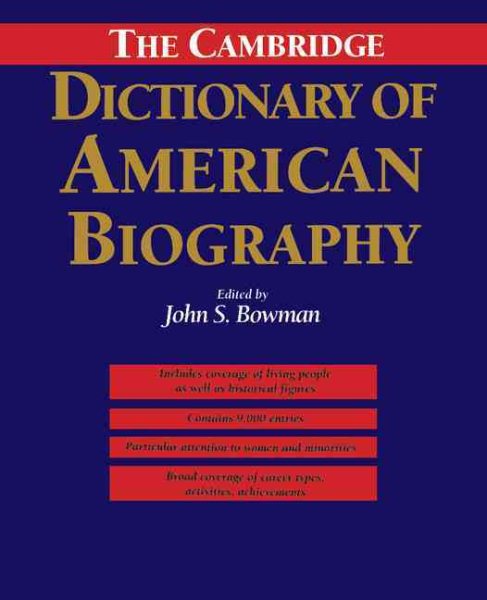 The Cambridge Dictionary of American Biography cover