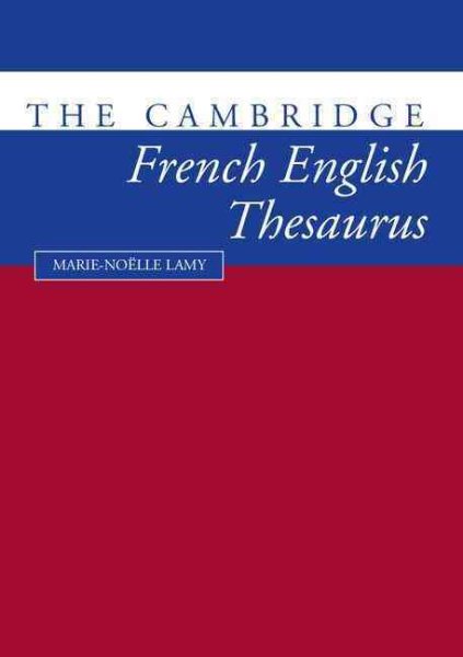 The Cambridge French-English Thesaurus cover