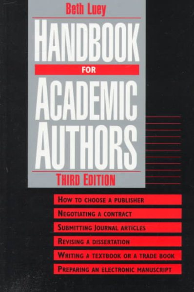 Handbook for Academic Authors cover
