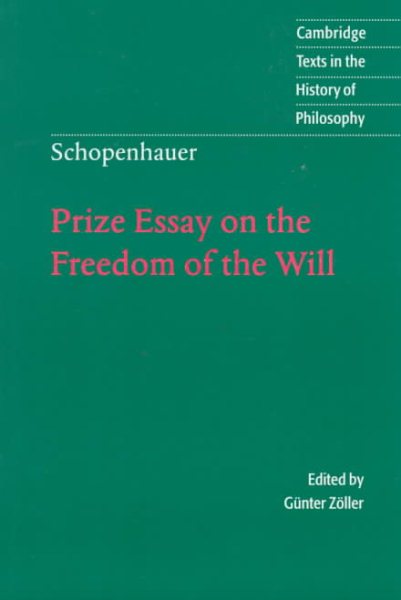 Prize Essay on the Freedom of the Will (Cambridge Texts in the History of Philosophy) cover