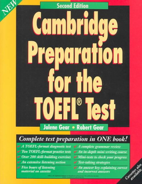 Cambridge Preparation for the TOEFL Test Student's book cover