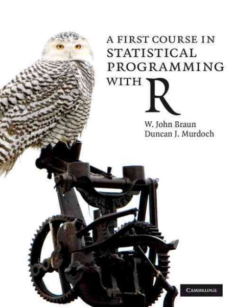 A First Course in Statistical Programming with R cover
