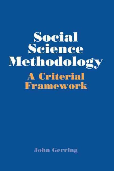 Social Science Methodology: A Criterial Framework cover