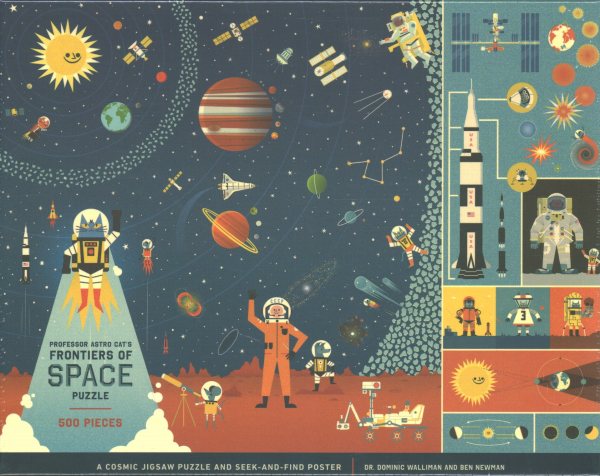 Professor Astro Cat's Frontiers of Space 500-Piece Puzzle: Cosmic Jigsaw Puzzle and Seek-and-Find Poster : Jigsaw Puzzles for Kids cover