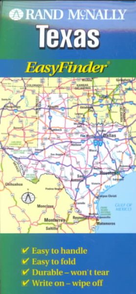 Rand McNally Texas Easyfinder Map