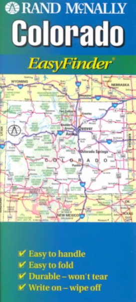 Rand McNally Colorado Easyfinder Map cover