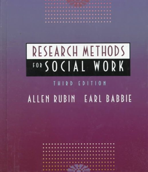 Research Methods for Social Work cover