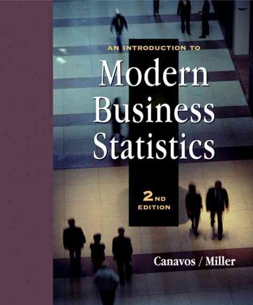 An Introduction to Modern Business Statistics (with CD-ROM) cover