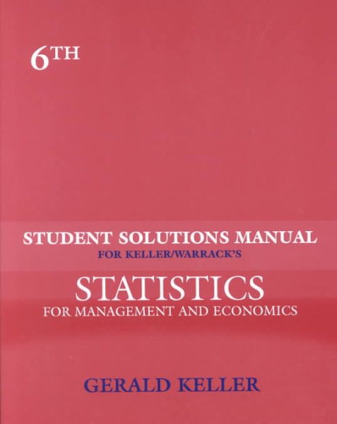 Statistics for Management and Economics cover