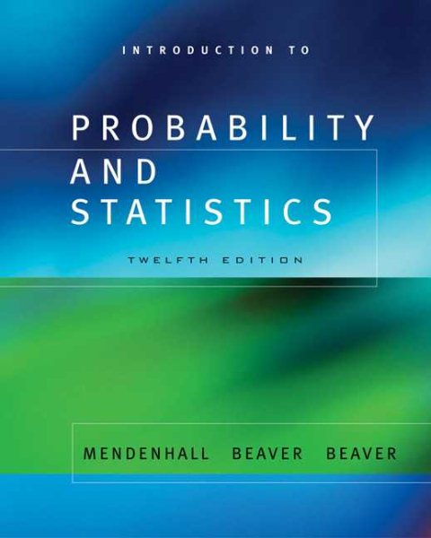 Introduction to Probability and Statistics (with CD-ROM) (Available Titles CengageNOW) cover