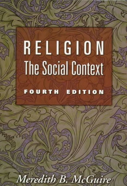 Religion: The Social Context cover