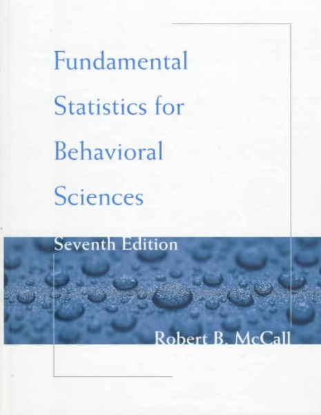 Fundamental Statistics for Behavioral Sciences