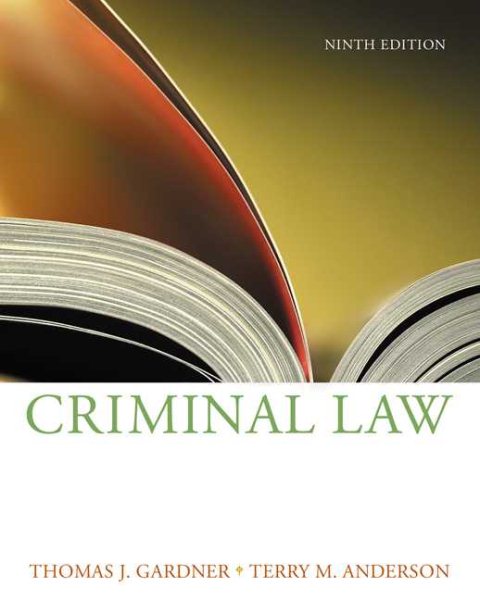 Criminal Law (Available Titles CengageNOW) cover