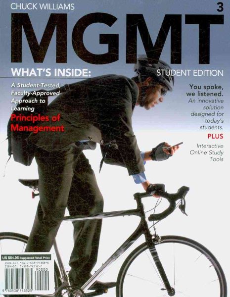 MGMT 3 (with Review Cards and Management CourseMate with eBook Printed Access Card) (Available Titles CourseMate)