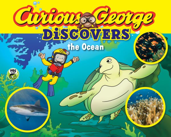 Curious George Discovers the Ocean (Science Storybook) cover
