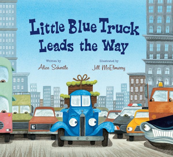 Little Blue Truck Leads the Way Lap Board Book cover