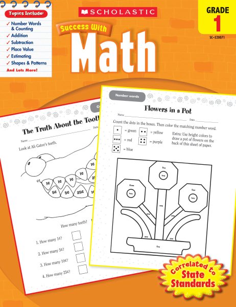 Scholastic Success with Math, Grade 1 (Scholastic Success with Workbooks: Math) cover