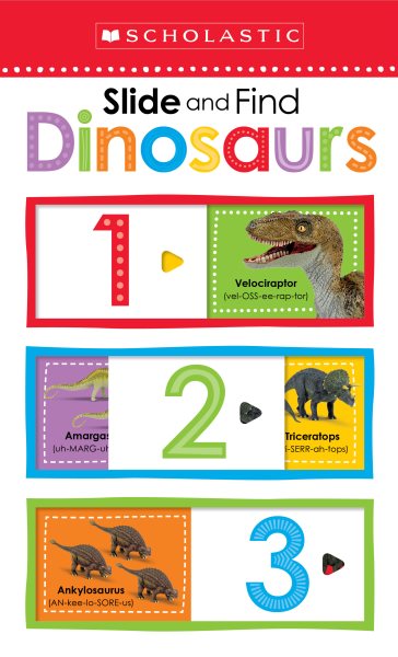 Dinosaurs 123: Scholastic Early Learners (Slide and Find) cover