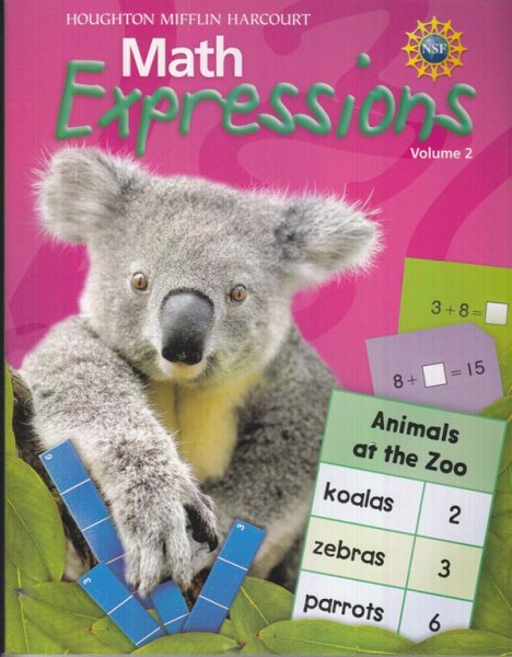 Math Expressions, Grade 1 Student Activity Book Consumable: Houghton Mifflin Harcourt Math Expressions cover