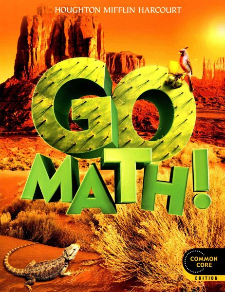 GO MATH! Grade 5 Common Core Edition Isbn 9780547587813 2012 cover