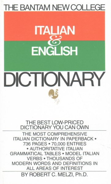 The Bantam New College Italian & English Dictionary cover