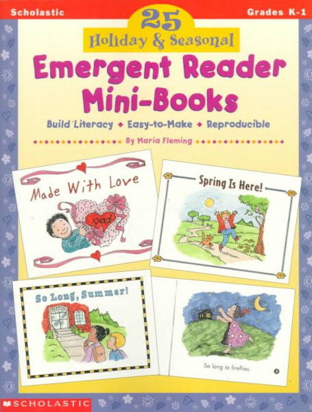 25 Holiday & Seasonal Emergent Reader Mini-Books (Grades K-1)