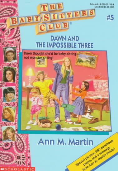 Dawn and the Impossible Three (The Baby-Sitters Club #5) cover