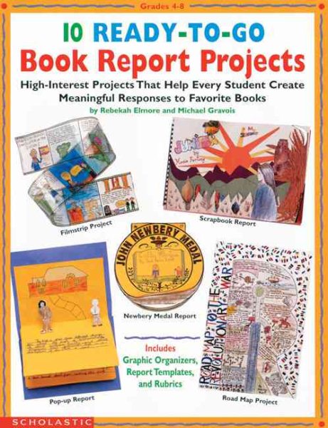 10 Ready-to-Go Book Report Projects (Grades 4-8) cover