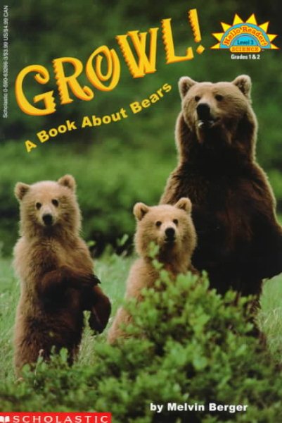 Growl! A Book About Bears (level 3) (Hello Reader) cover