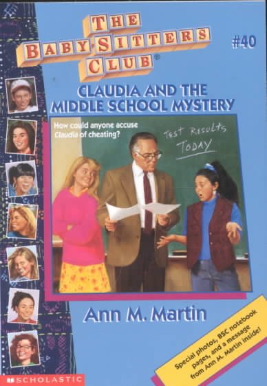 Claudia and the Middle School Mystery (Baby-Sitters Club #40) cover