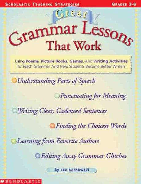Great Grammar Lessons That Work (Grades 3-6) cover