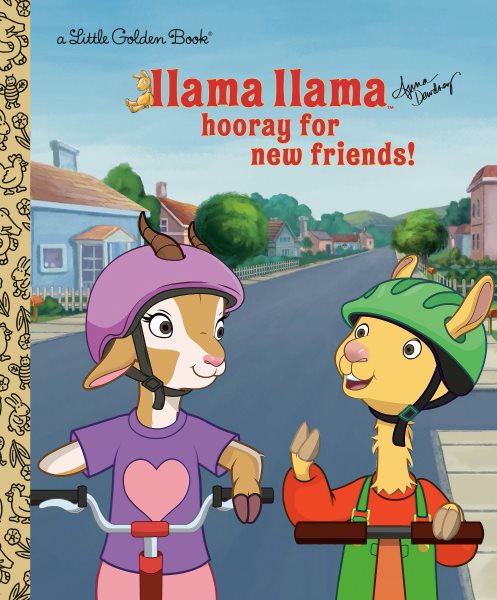 Llama Llama Hooray for New Friends! (Little Golden Book) cover