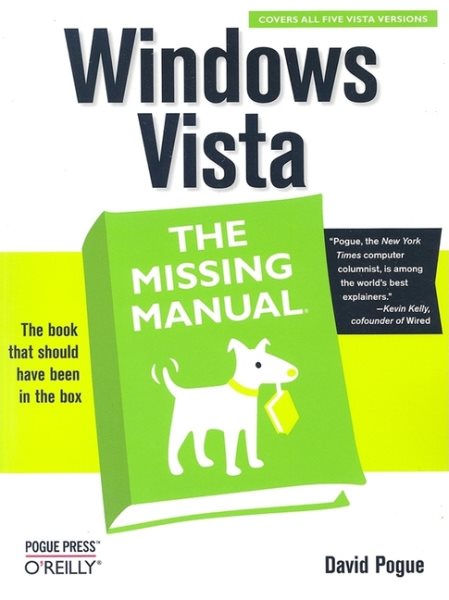 Windows Vista: The Missing Manual cover