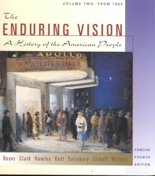 The Enduring Vision: A History of the American People Concise, Vol. 2 cover