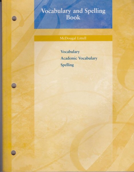 McDougal Littell: Vocabulary and Spelling Book, Grade 6 cover