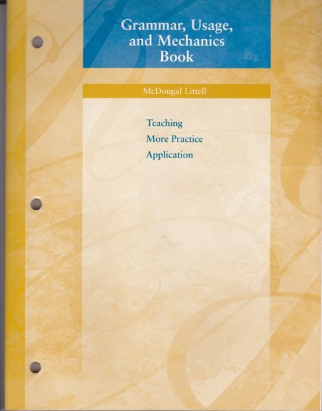 Grammar, Usage, and Mechanics Book: Teaching More Practice Application, Grade 6 cover