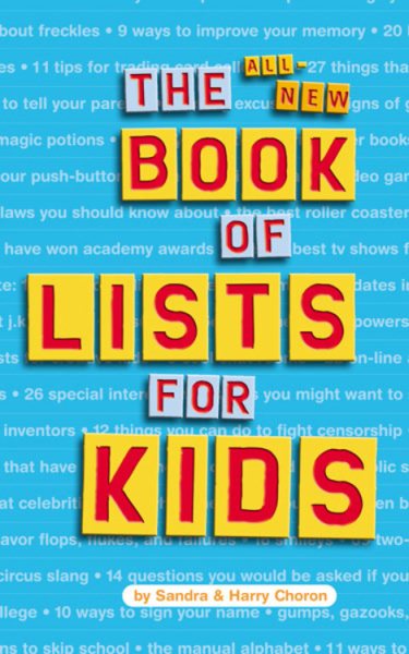 The All-New Book of Lists for Kids cover