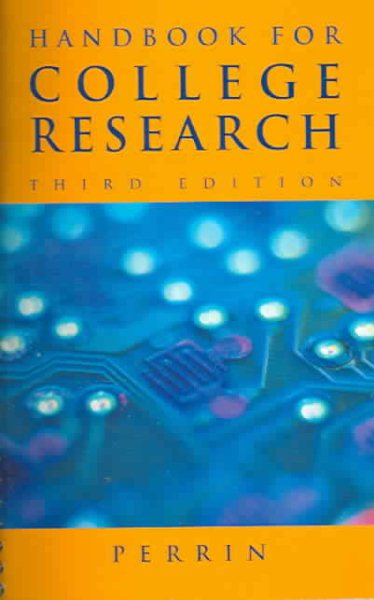 Handbook for College Research cover