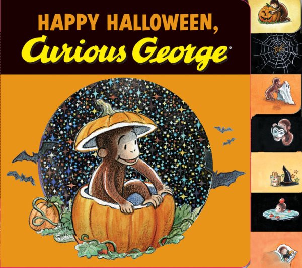 Happy Halloween, Curious George tabbed board book cover