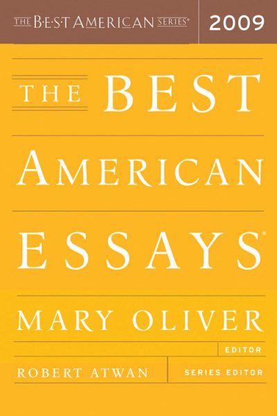 The Best American Essays 2009 (The Best American Series ®) cover