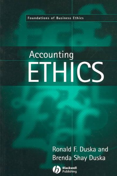Accounting Ethics (Foundations of Business Ethics) cover