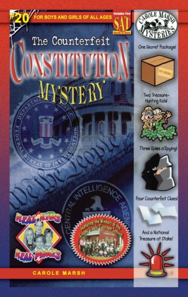 The Counterfeit Constitution Mystery (Real Kids, Real Places) cover