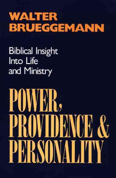 Power, Providence & Personality cover
