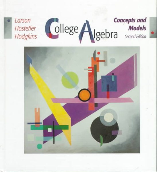 College Algebra: Concepts and Models cover
