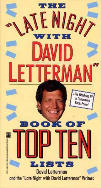 The Late Night with David Letterman Book of Top Ten Lists cover