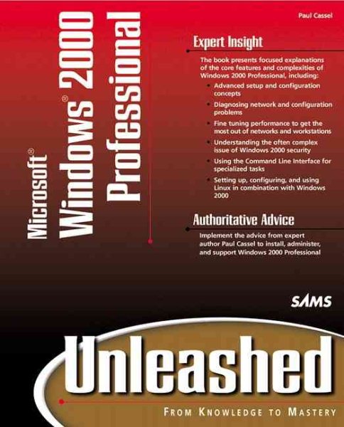 Microsoft Windows 2000 Professional Unleashed cover