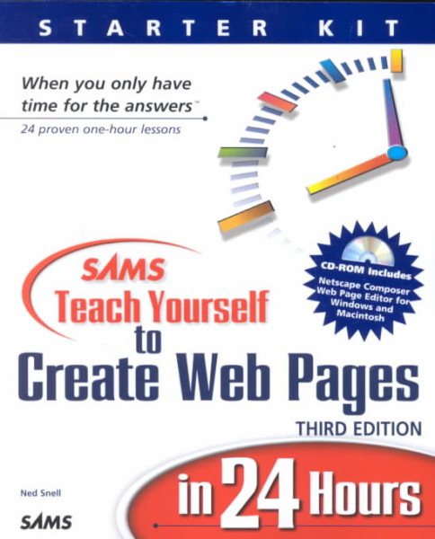 Sams Teach Yourself to Create Web Pages in 24 Hours (3rd Edition) cover